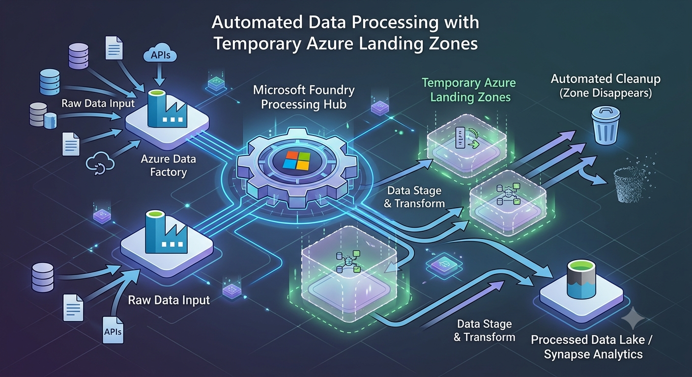 Temporary processing environments — supplied concept illustration